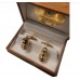 Chess Piece Gold Cufflink Set Knight and Pawn